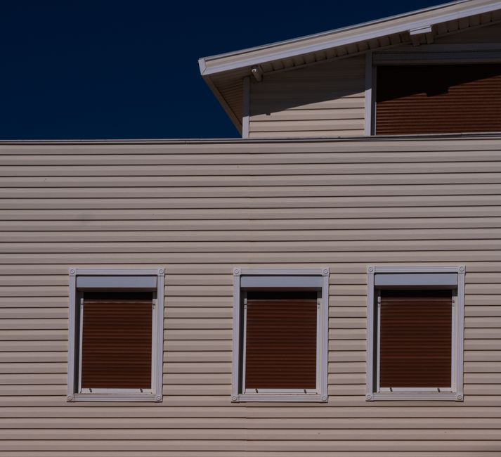 House with new vinyl siding installed